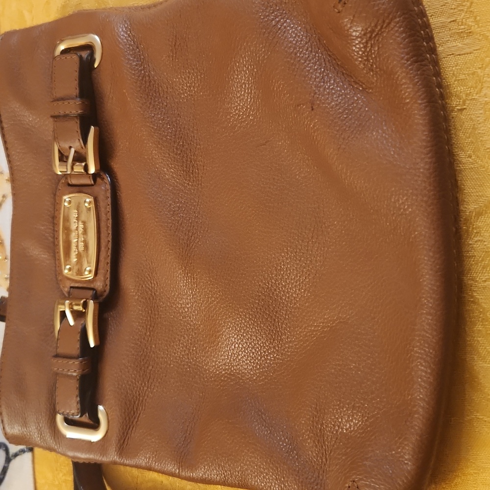 Michael Kors Brown Leather Crossbody Bag